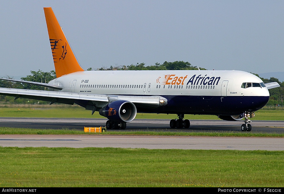 Aircraft Photo of 5Y-QQQ | Boeing 767-31A/ER | East African Safari Air | AirHistory.net #63205