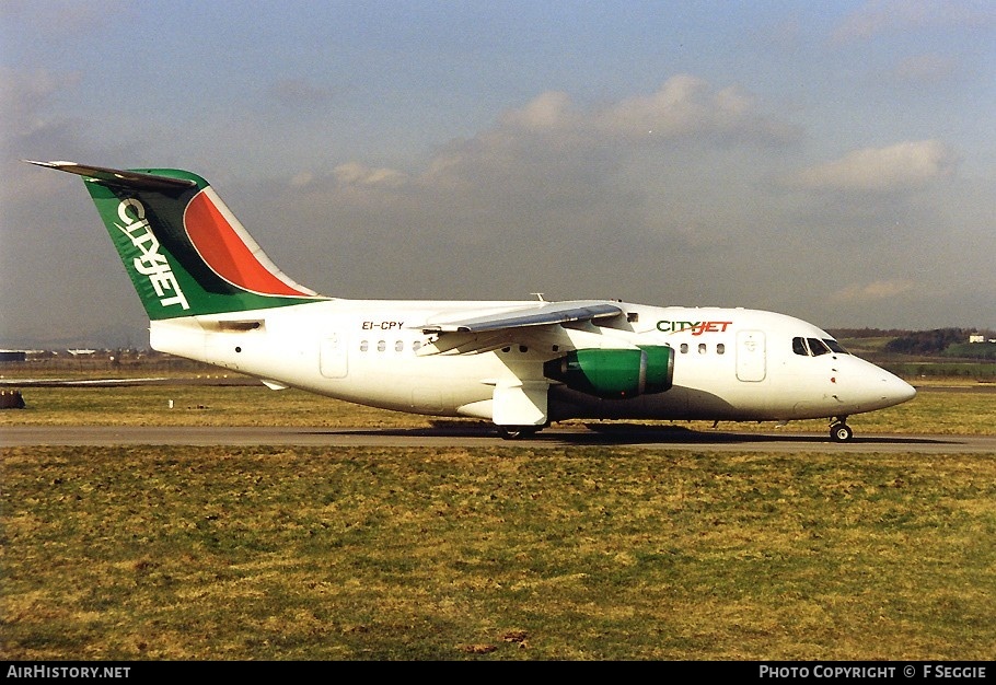 Aircraft Photo of EI-CPY | British Aerospace BAe-146-100 | CityJet | AirHistory.net #63213