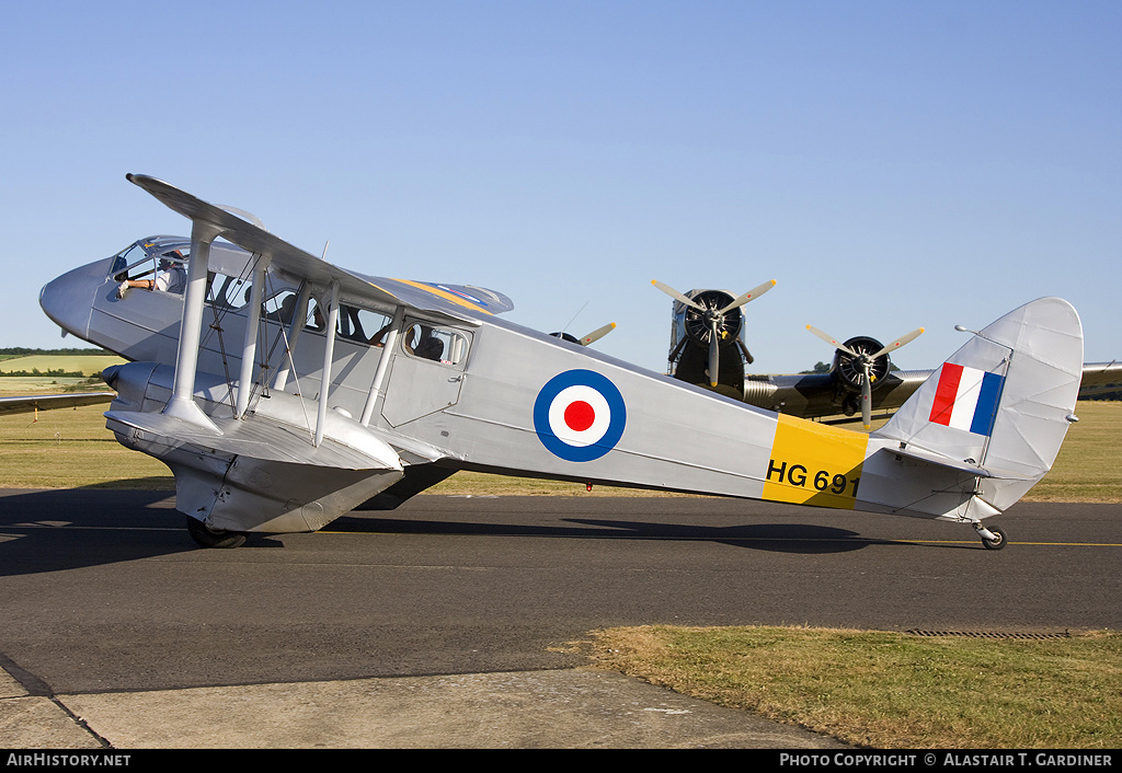 Aircraft Photo of G-AIYR / HG691 | De Havilland D.H. 89A Dragon Rapide | UK - Air Force | AirHistory.net #63233