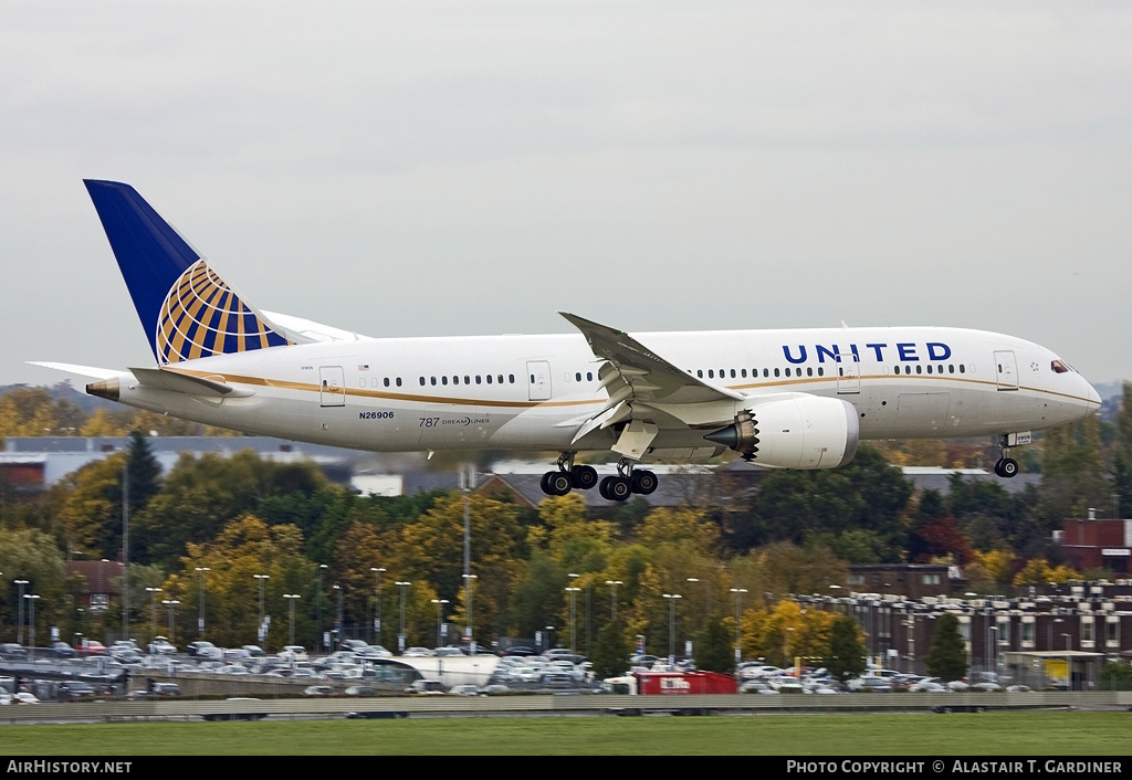 Aircraft Photo of N26906 | Boeing 787-8 Dreamliner | United Airlines | AirHistory.net #63245