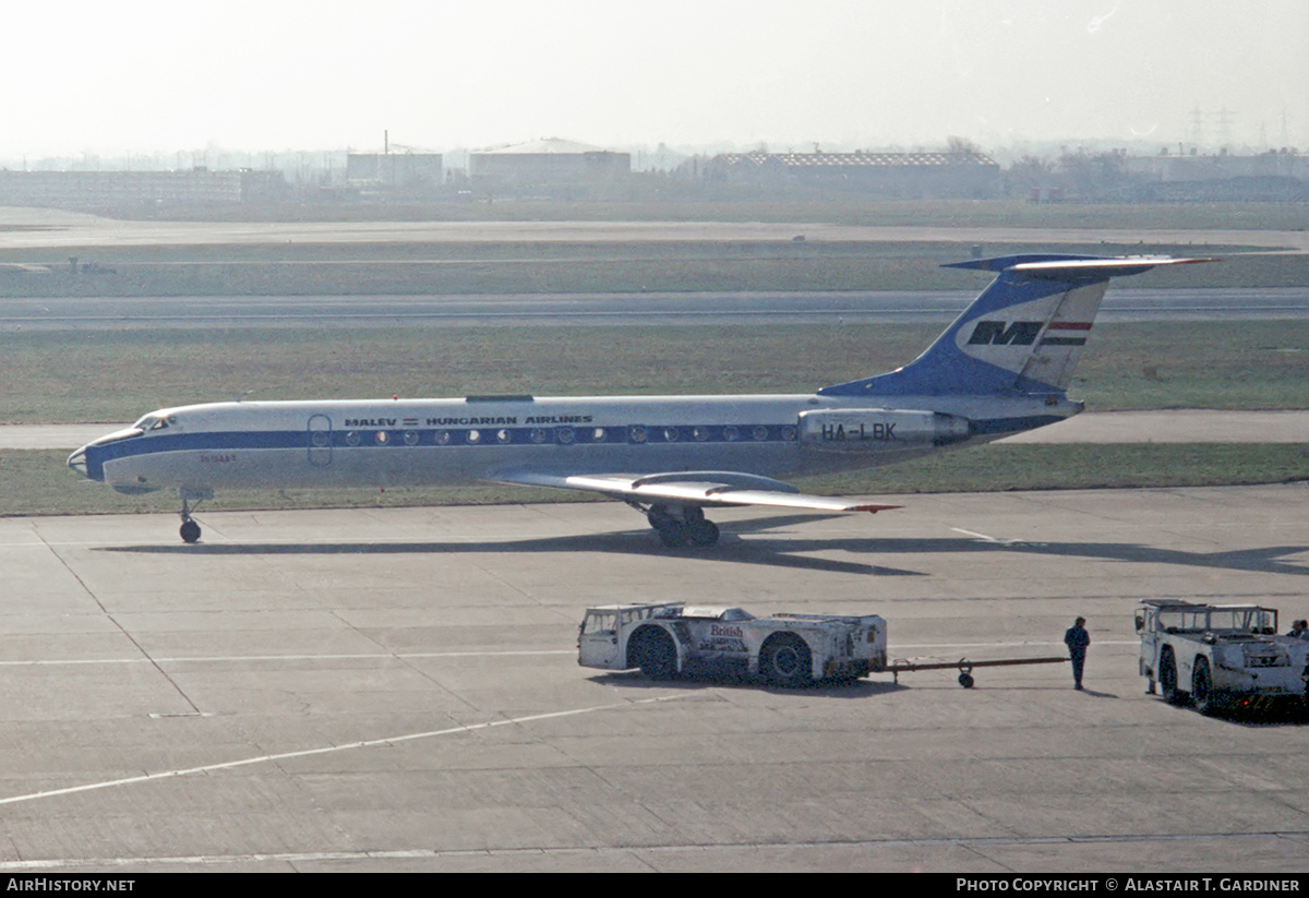 Aircraft Photo of HA-LBK | Tupolev Tu-134A-3 | Malév - Hungarian Airlines | AirHistory.net #63250