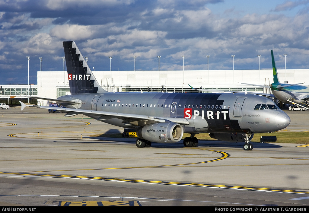 Aircraft Photo of N524NK | Airbus A319-132 | Spirit Airlines | AirHistory.net #63264