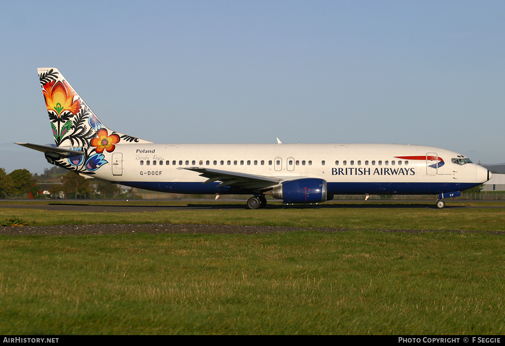 Aircraft Photo of G-DOCF | Boeing 737-436 | British Airways | AirHistory.net #63278