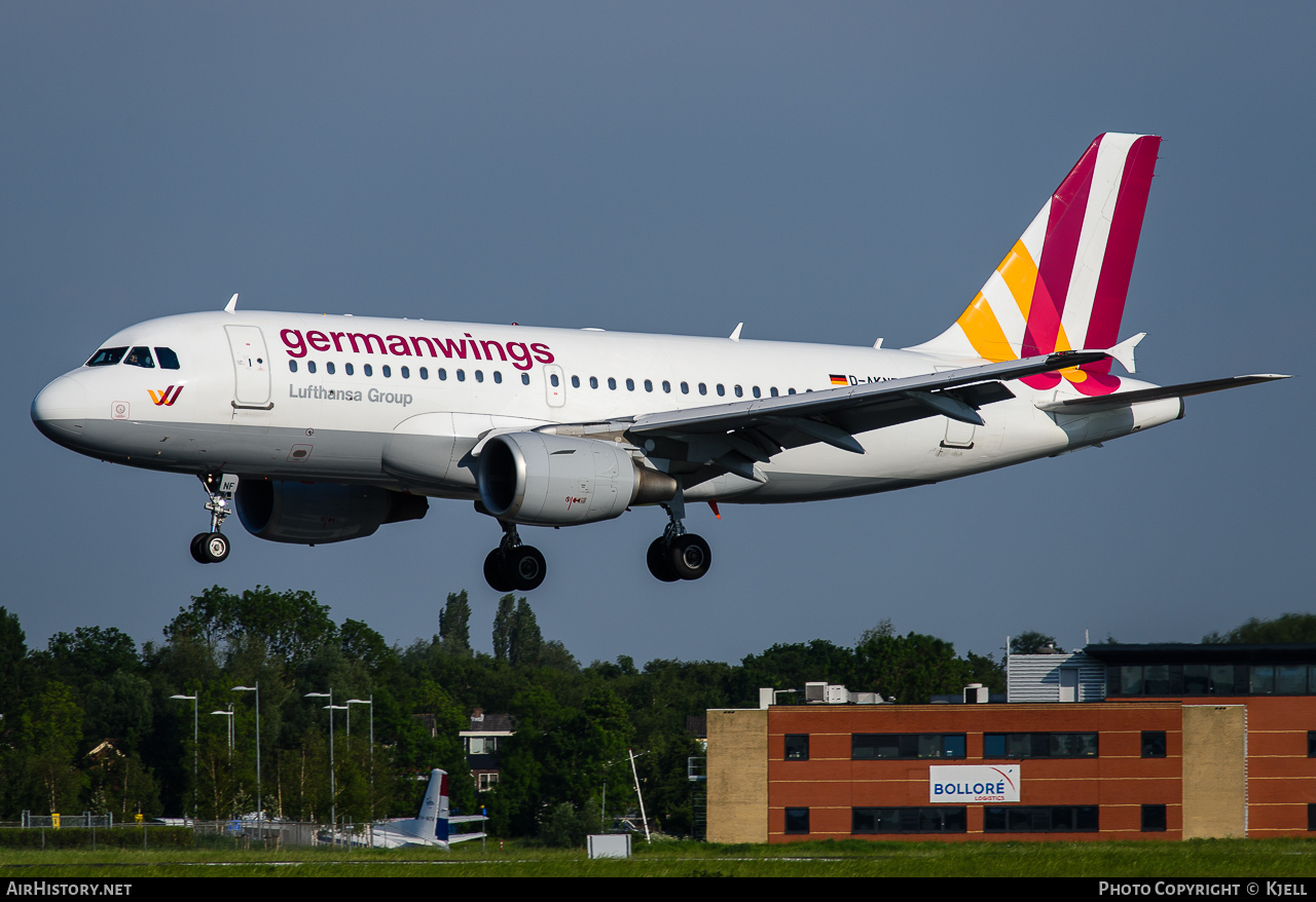 Aircraft Photo of D-AKNF | Airbus A319-112 | Germanwings | AirHistory.net #63285