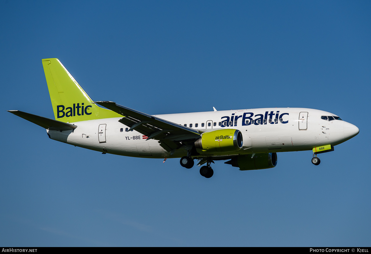 Aircraft Photo of YL-BBE | Boeing 737-53S | AirBaltic | AirHistory.net #63310