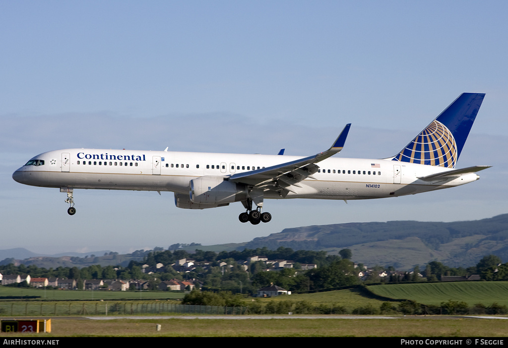 Aircraft Photo of N14102 | Boeing 757-224 | Continental Airlines | AirHistory.net