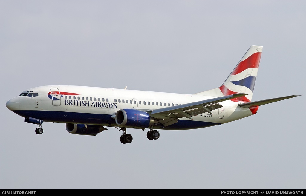 Aircraft Photo of G-LGTI | Boeing 737-3Y0 | British Airways | AirHistory.net #63331