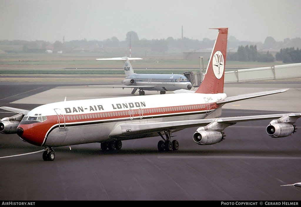 Aircraft Photo of G-AYSL | Boeing 707-321 | Dan-Air London | AirHistory.net #63332