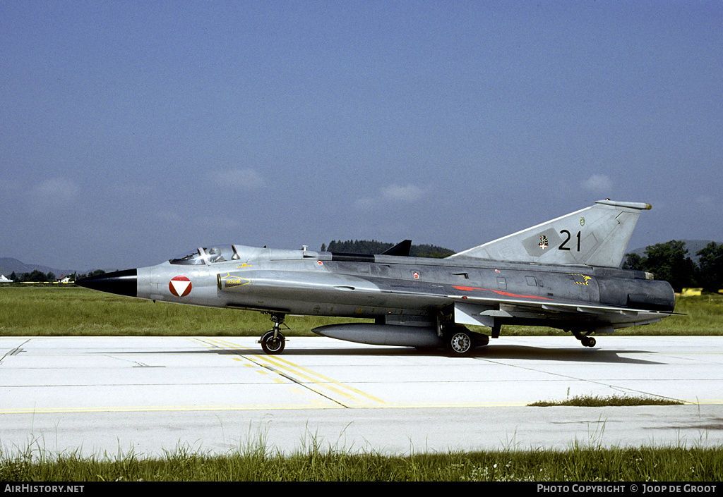 Aircraft Photo of 21 | Saab J35Oe Draken | Austria - Air Force | AirHistory.net #63374