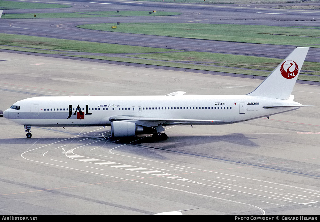 Aircraft Photo of JA8399 | Boeing 767-346 | Japan Airlines - JAL | AirHistory.net #63428