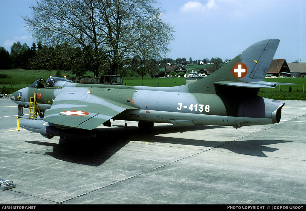 Aircraft Photo of J-4138 | Hawker Hunter F58A | Switzerland - Air Force | AirHistory.net #63437