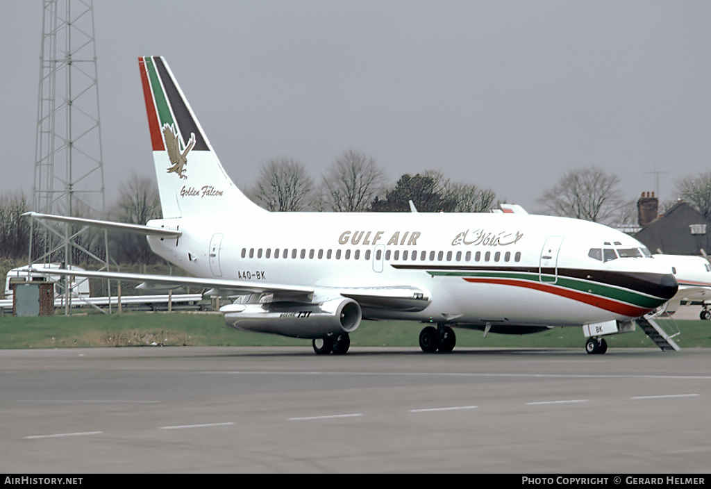 Aircraft Photo of A4O-BK | Boeing 737-2P6/Adv | Gulf Air | AirHistory.net #63442