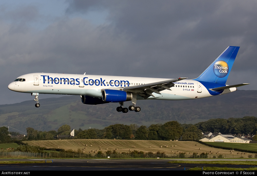 Aircraft Photo of G-FCLB | Boeing 757-28A | Thomas Cook Airlines | AirHistory.net #63460