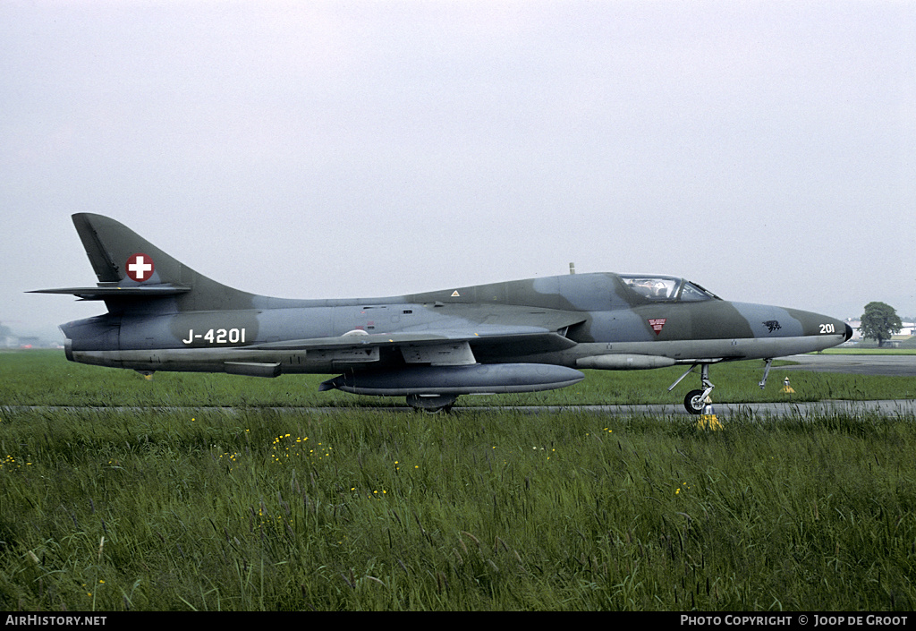 Aircraft Photo of J-4201 | Hawker Hunter T68 | Switzerland - Air Force | AirHistory.net #63470