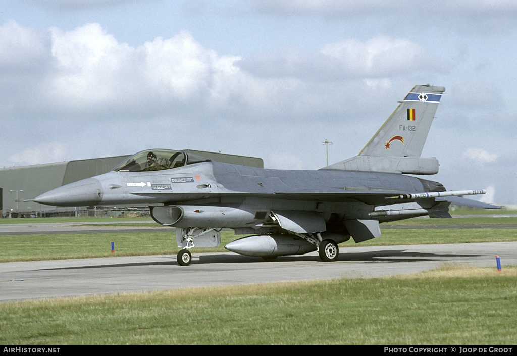 Aircraft Photo of FA-132 | General Dynamics F-16A Fighting Falcon | Belgium - Air Force | AirHistory.net #63475