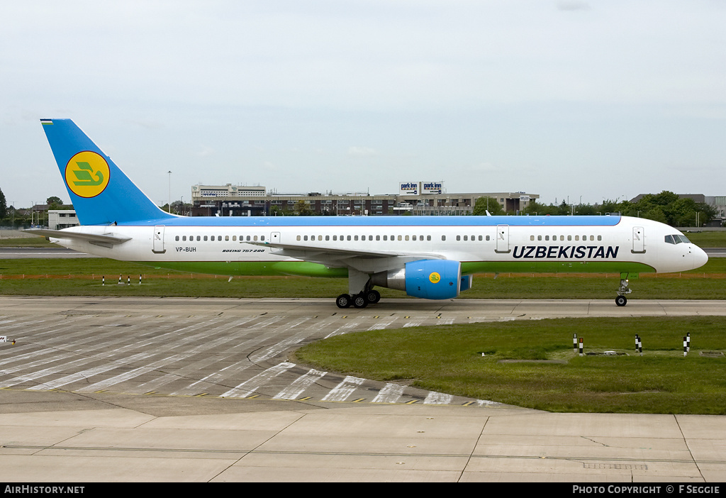 Aircraft Photo of VP-BUH | Boeing 757-231 | Uzbekistan Airways | AirHistory.net #63492