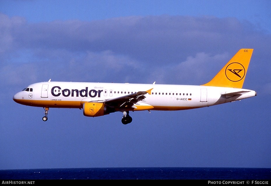 Aircraft Photo of D-AICC | Airbus A320-212 | Condor Berlin | AirHistory.net #63508