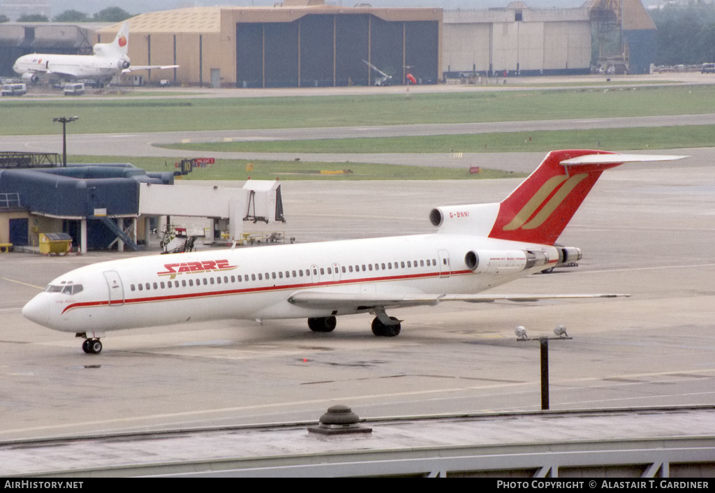 Aircraft Photo of G-BNNI | Boeing 727-276/Adv | Sabre Airways | AirHistory.net #63543