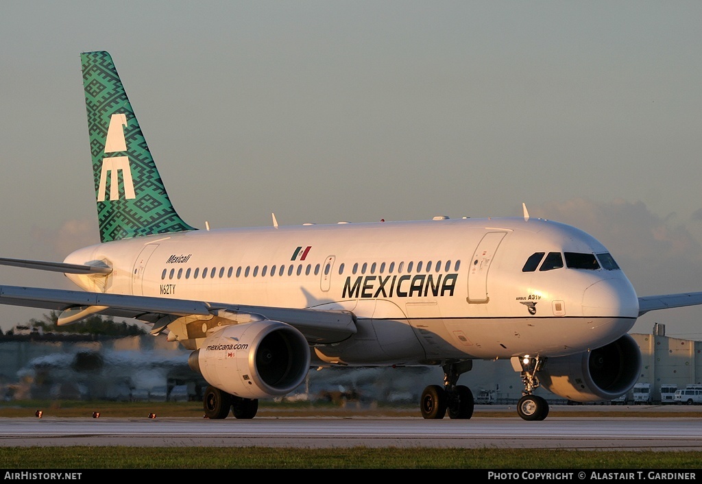 Aircraft Photo of N62TY | Airbus A319-112 | Mexicana | AirHistory.net #63588