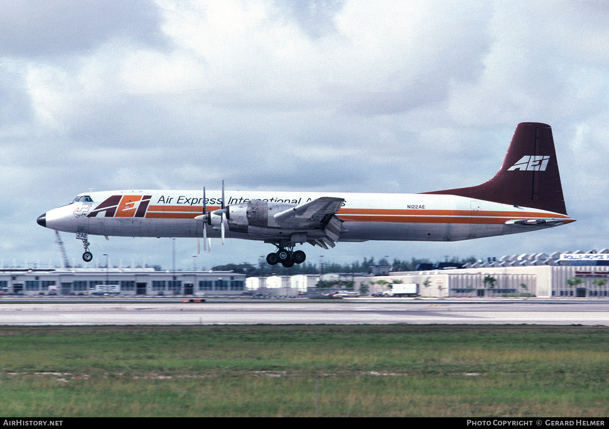 Aircraft Photo of N122AE | Canadair CL-44D4-2 | AEI - Air Express International | AirHistory.net #63591