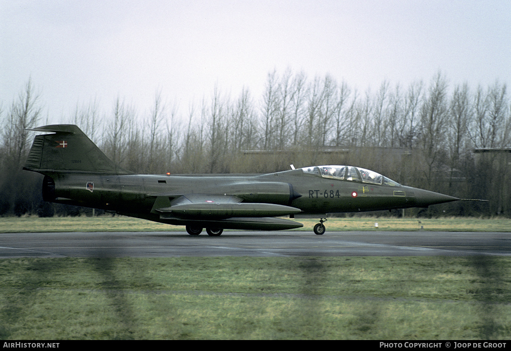 Aircraft Photo of RT-684 | Lockheed TF-104G Starfighter | Denmark - Air Force | AirHistory.net #63614