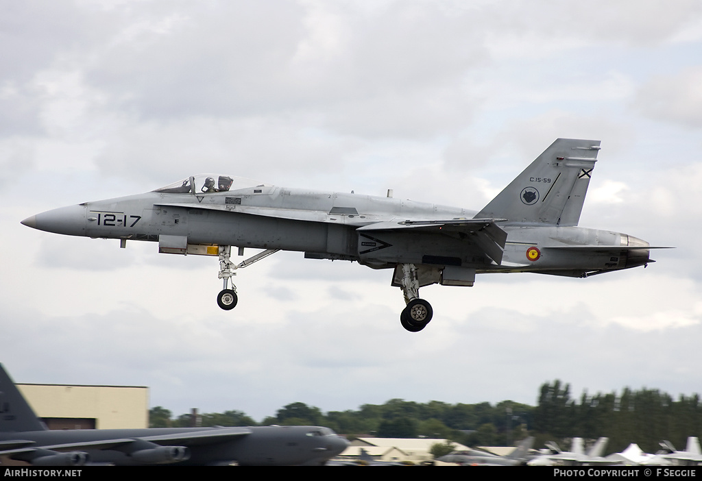 Aircraft Photo of C15-59 | McDonnell Douglas EF-18M Hornet | Spain - Air Force | AirHistory.net #63617
