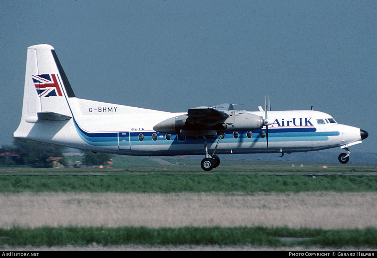 Aircraft Photo of G-BHMY | Fokker F27-600 Friendship | Air UK | AirHistory.net #63636