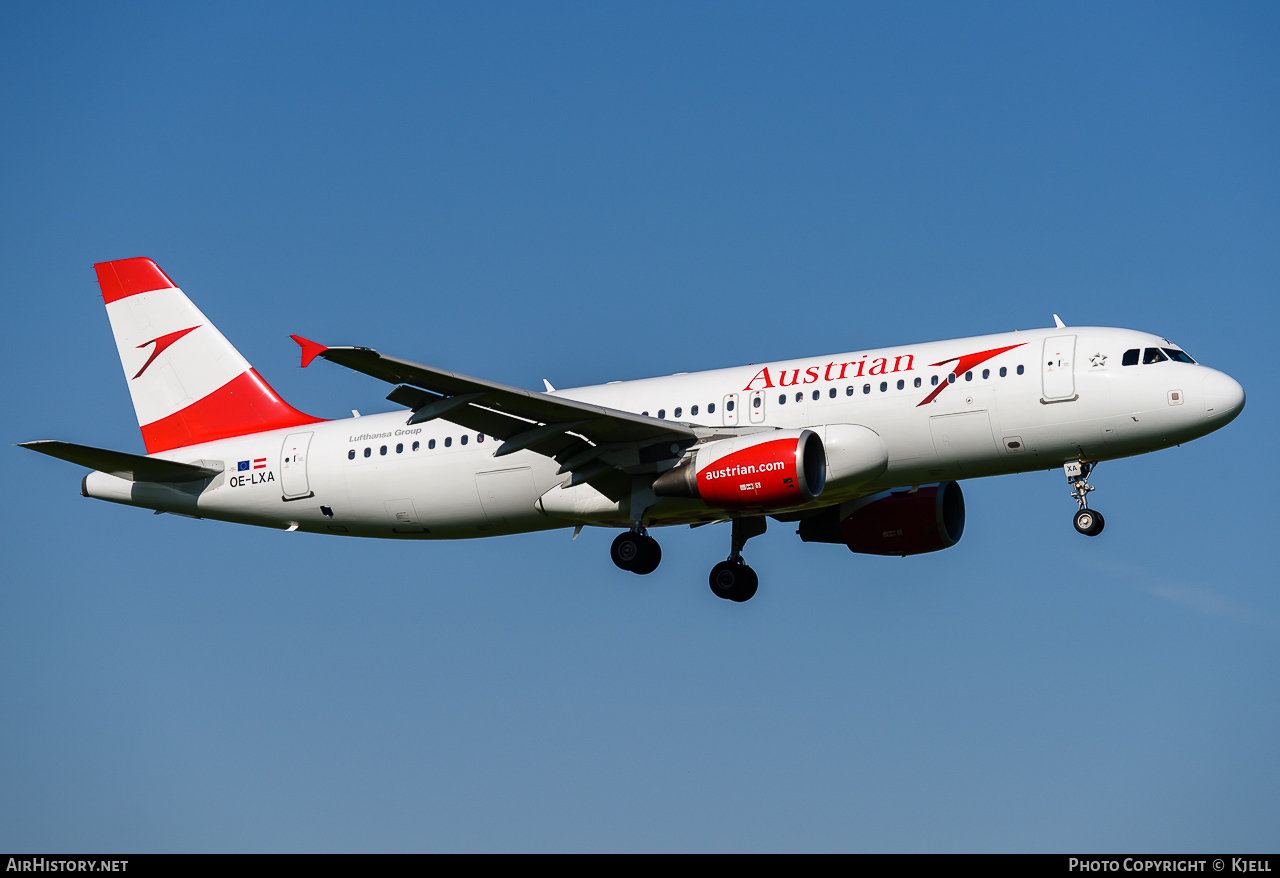 Aircraft Photo of OE-LXA | Airbus A320-216 | Austrian Airlines | AirHistory.net #63661
