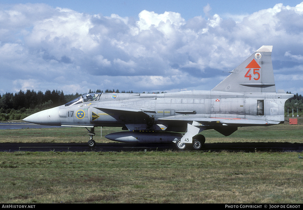 Aircraft Photo of 37445 | Saab JA37D Viggen | Sweden - Air Force | AirHistory.net #63676