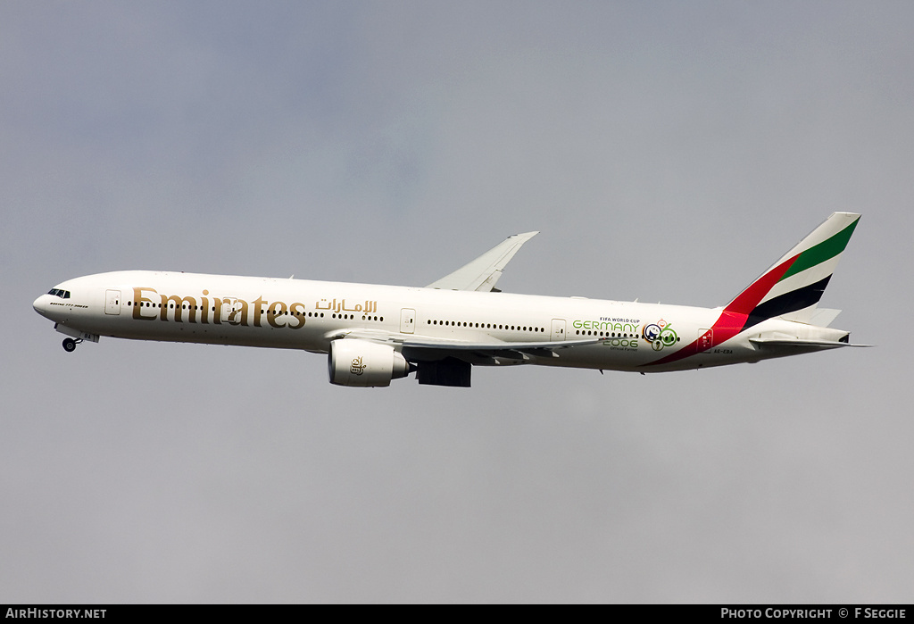 Aircraft Photo of A6-EBA | Boeing 777-31H/ER | Emirates | AirHistory.net #63687
