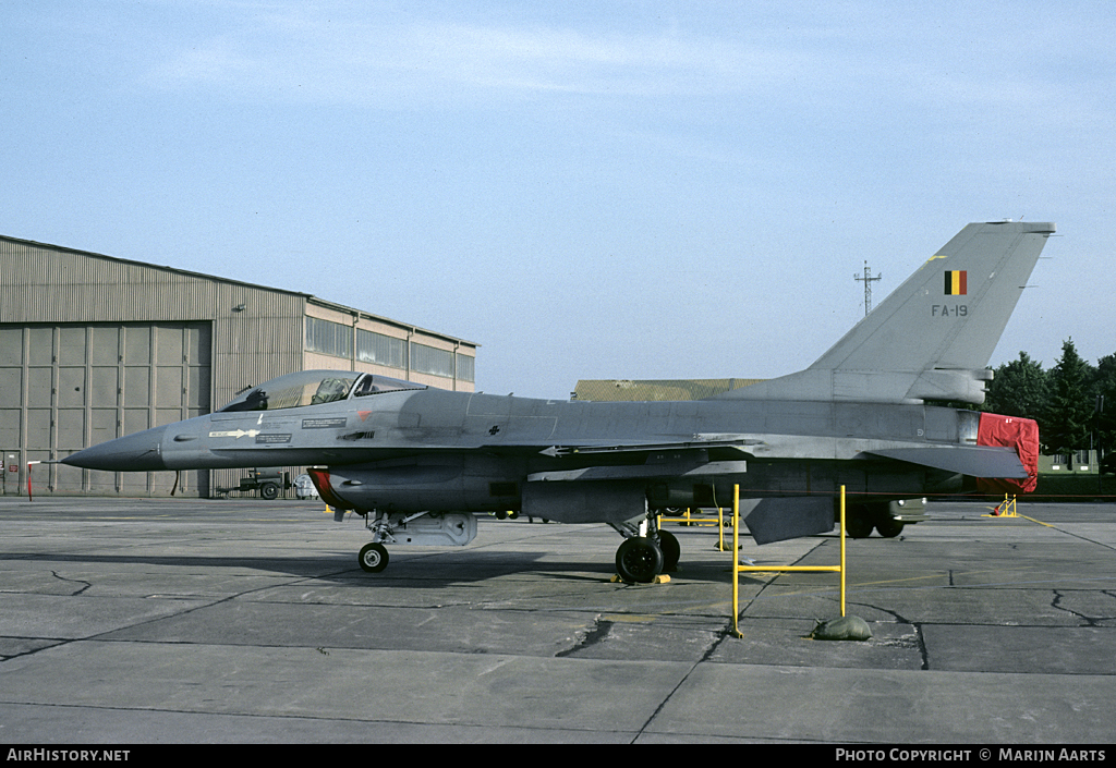 Aircraft Photo of FA-19 | General Dynamics F-16A Fighting Falcon | Belgium - Air Force | AirHistory.net #63710