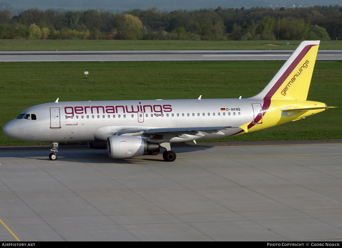 Aircraft Photo of D-AKNQ | Airbus A319-112 | Germanwings | AirHistory.net #63740