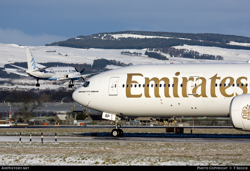 Aircraft Photo of A6-EBP | Boeing 777-31H/ER | Emirates | AirHistory.net #63767