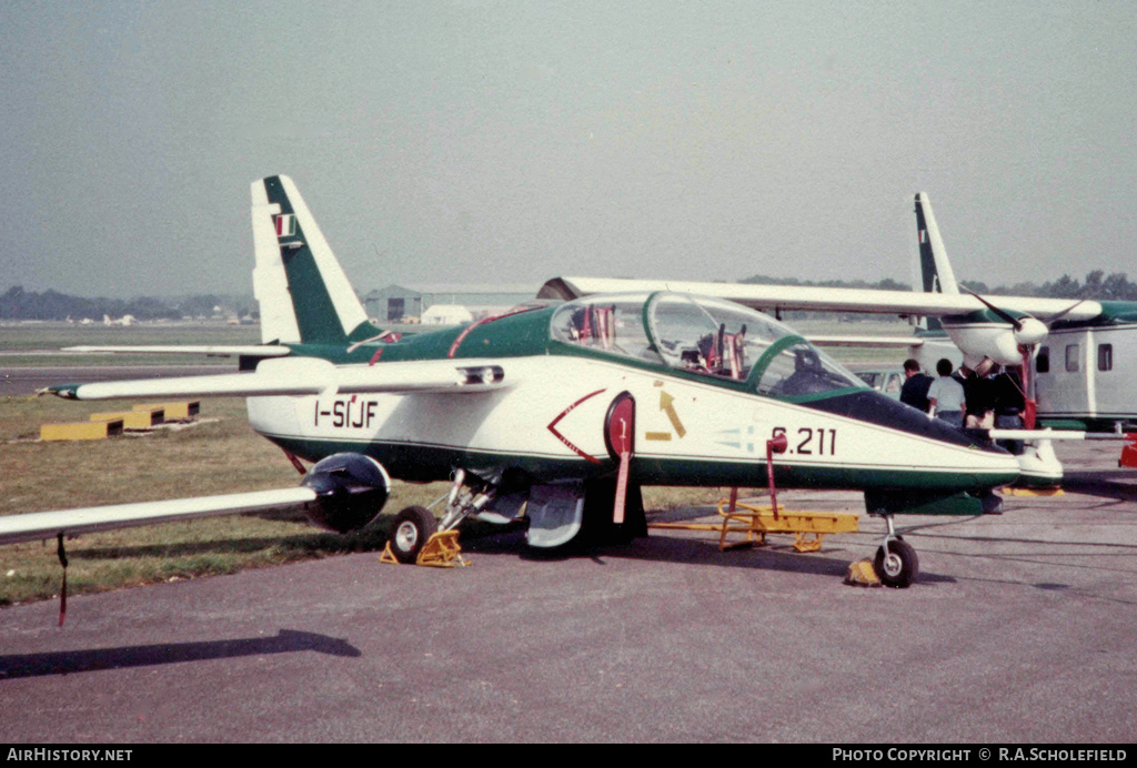 Aircraft Photo of I-SIJF | SIAI-Marchetti S-211 | AirHistory.net #63798