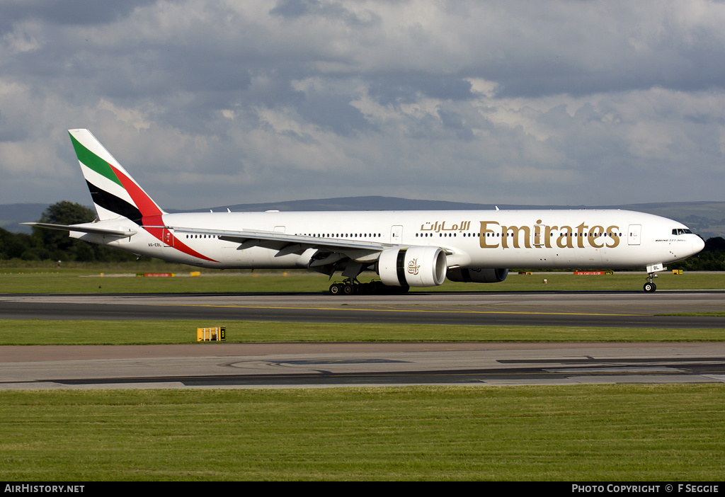 Aircraft Photo of A6-EBL | Boeing 777-31H/ER | Emirates | AirHistory.net #63814