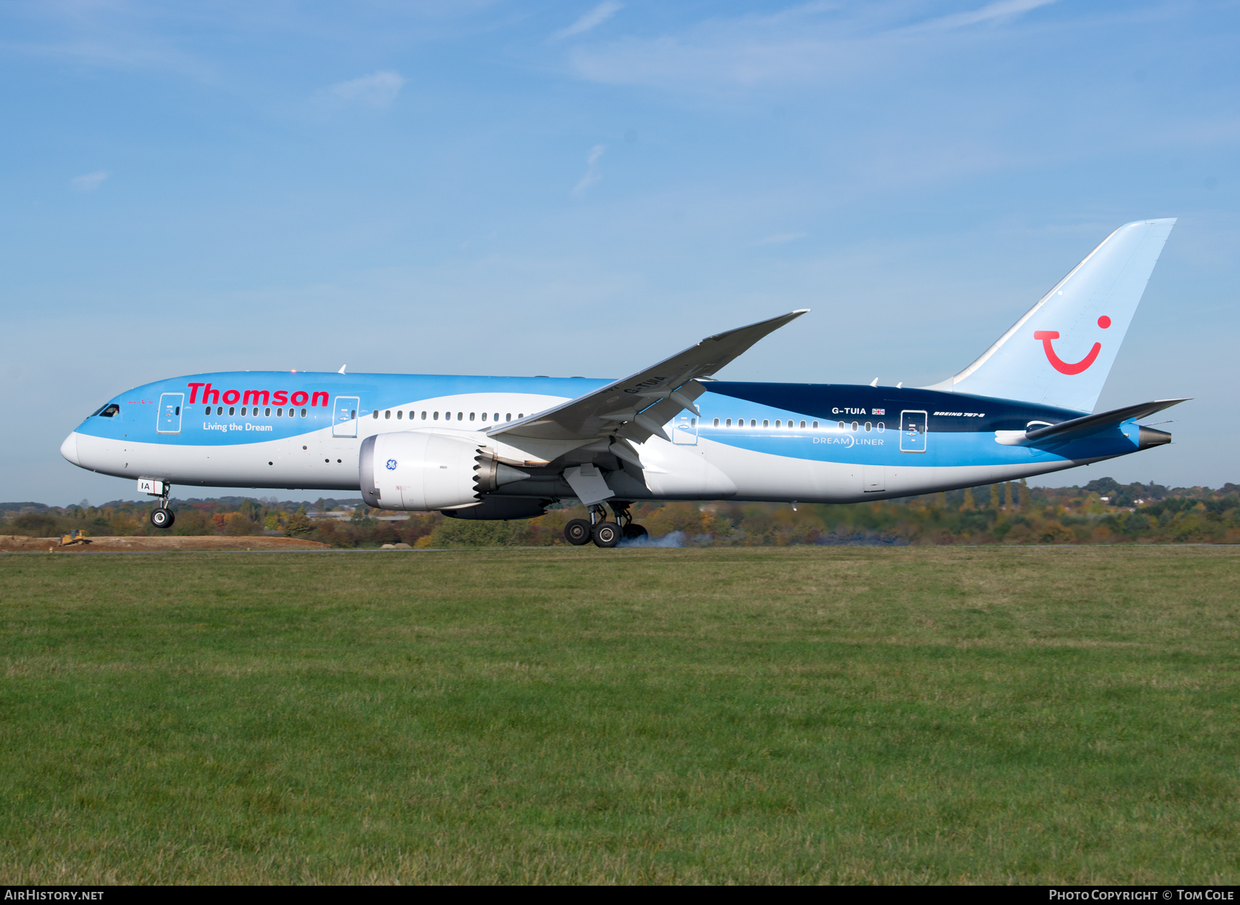 Aircraft Photo of G-TUIA | Boeing 787-8 Dreamliner | Thomson Airways | AirHistory.net #63824