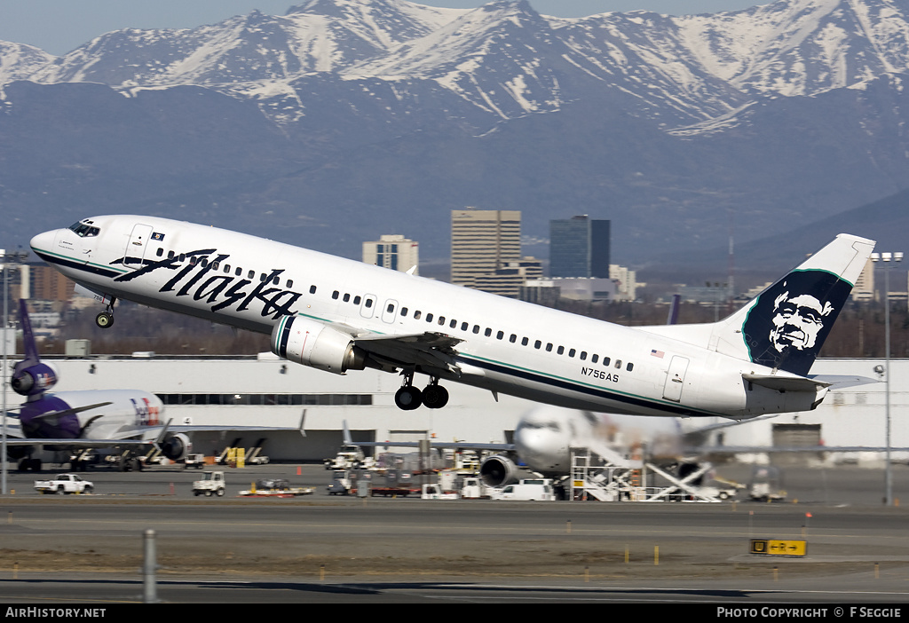 Aircraft Photo of N756AS | Boeing 737-4Q8 | Alaska Airlines | AirHistory.net #63837