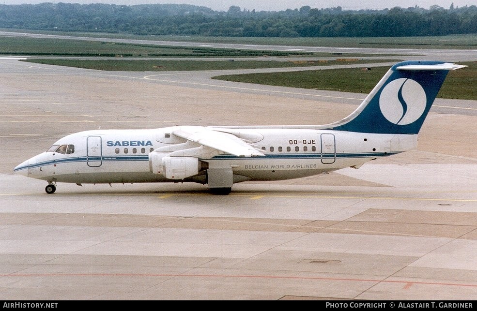 Aircraft Photo of OO-DJE | British Aerospace BAe-146-200 | Sabena | AirHistory.net #63846