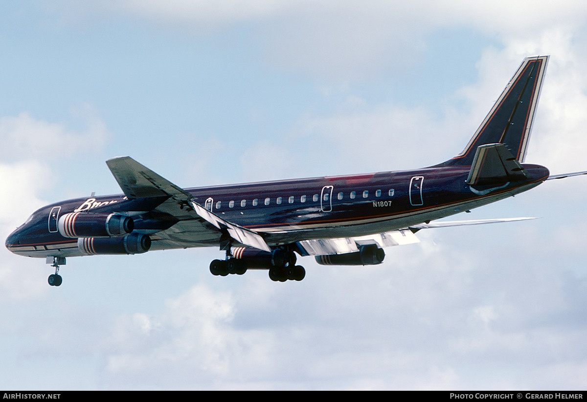 Aircraft Photo of N1807 | McDonnell Douglas DC-8-62CF | Braniff International Airways | AirHistory.net #63847