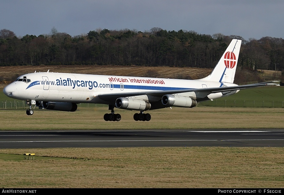 Aircraft Photo of ZS-OZV | McDonnell Douglas DC-8-62H(F) | African International Airways | AirHistory.net #63914