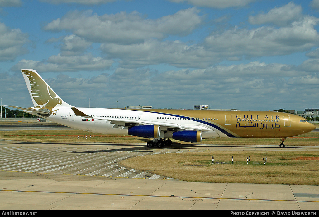 Aircraft Photo of A4O-LE | Airbus A340-312 | Gulf Air | AirHistory.net #63915