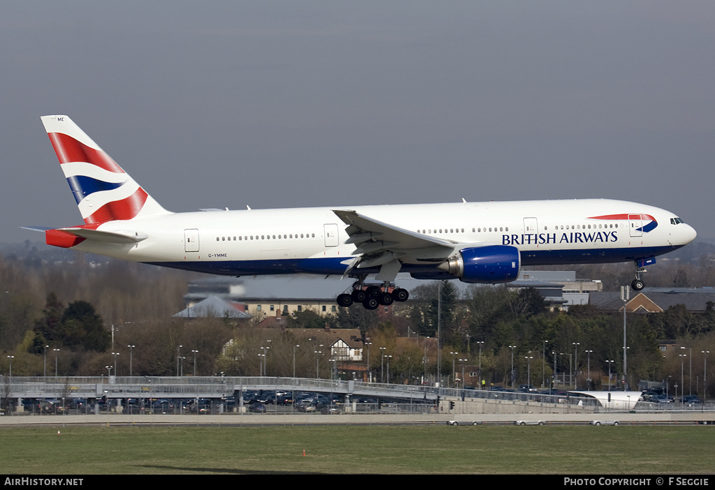 Aircraft Photo of G-YMME | Boeing 777-236/ER | British Airways | AirHistory.net #63937