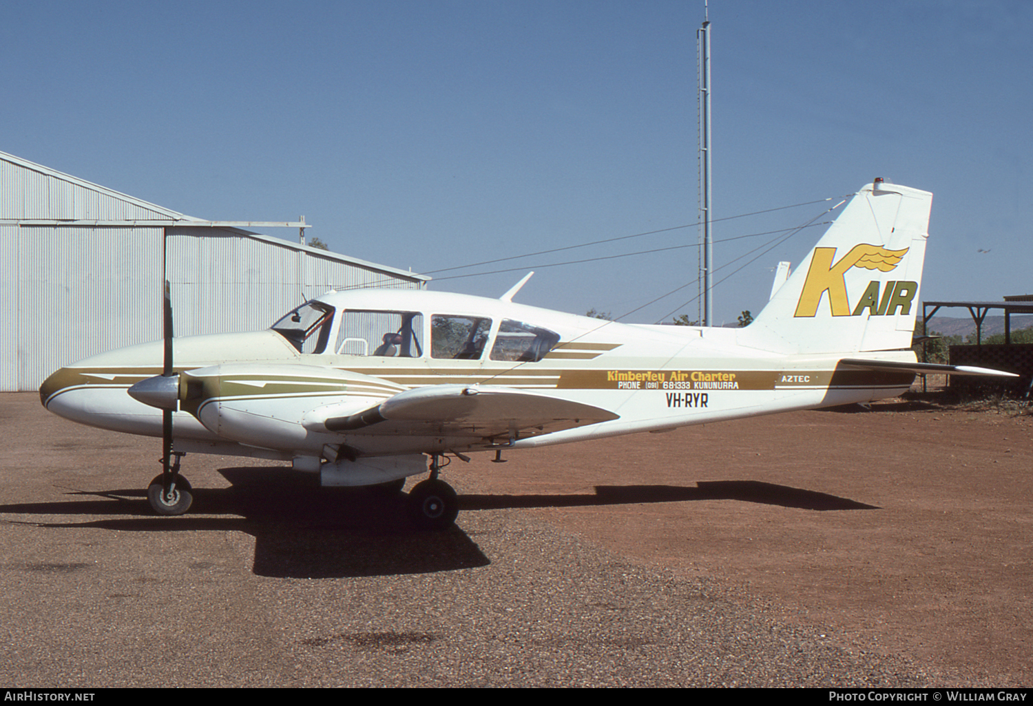 Aircraft Photo of VH-RYR | Piper PA-23-250 Aztec C | K Air - Kimberley Air Charter | AirHistory.net #63972