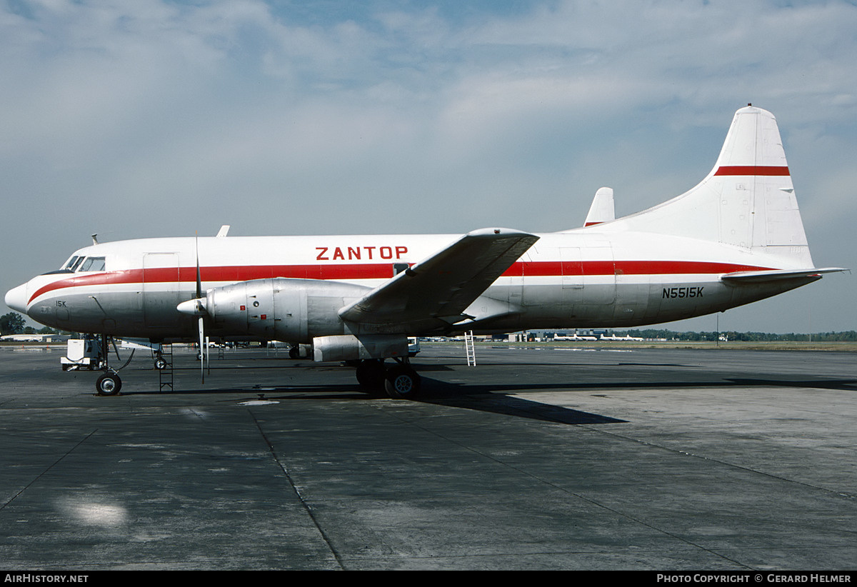 Aircraft Photo of N5515K | Convair 640 | Zantop International Airlines | AirHistory.net #63988