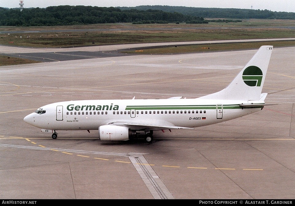 Aircraft Photo of D-AGES | Boeing 737-75B | Germania | AirHistory.net #64005