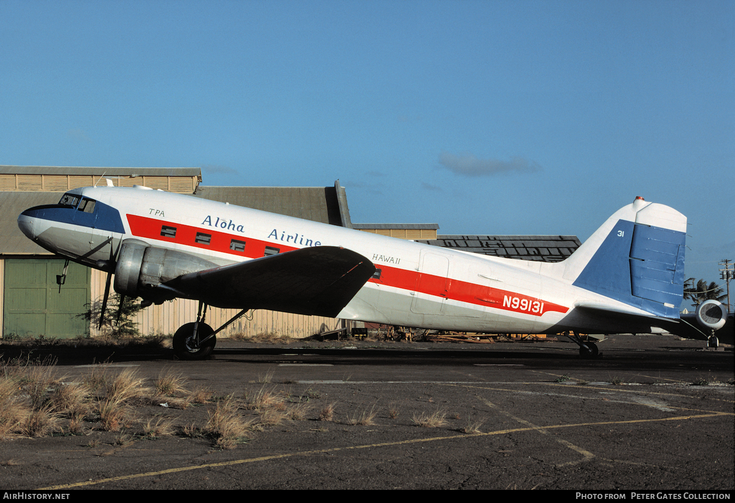 Aircraft Photo of N99131 | Douglas DC-3-G202A | Aloha Airlines | AirHistory.net #64008