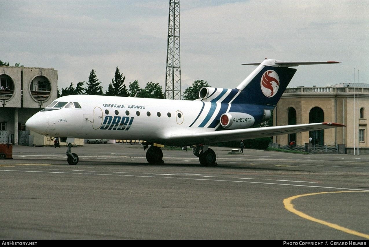 Aircraft Photo of 4L-87466 | Yakovlev Yak-40 | Orbi - Georgian Airways | AirHistory.net #64063