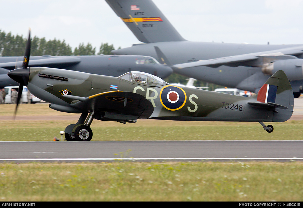 Aircraft Photo of G-OXVI / TD248 | Supermarine 361 Spitfire LF16E | UK - Air Force | AirHistory.net #64084