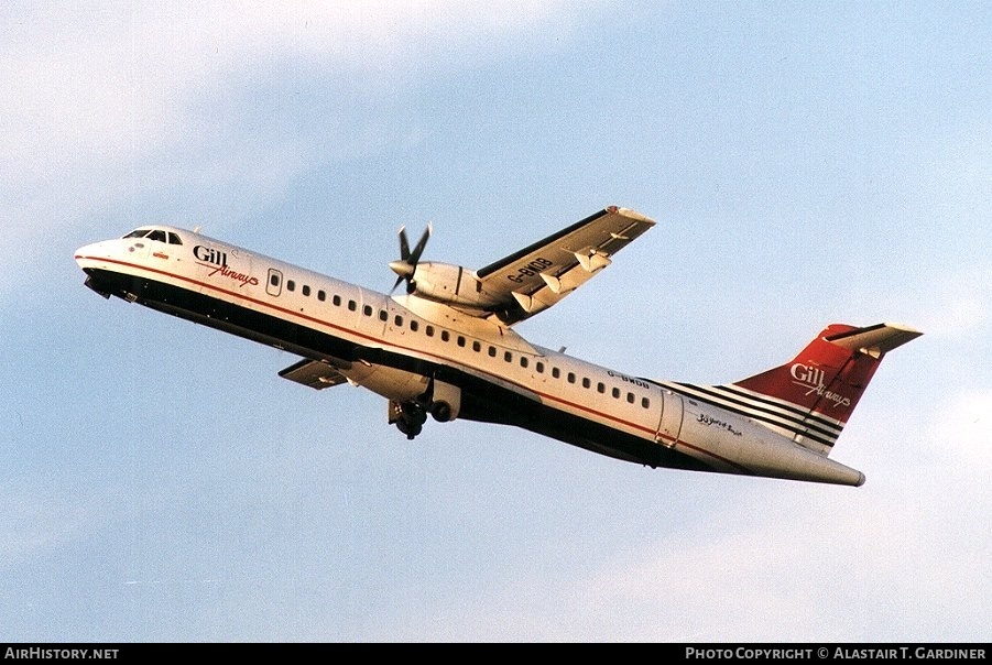 Aircraft Photo of G-BWDB | ATR ATR-72-202 | Gill Airways | AirHistory.net #64100