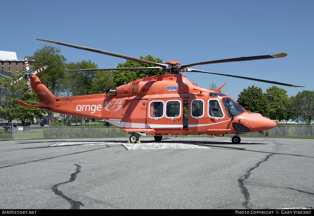 Aircraft Photo of C-GYNJ | AgustaWestland AW-139 | Ornge Ambulance | AirHistory.net #64104